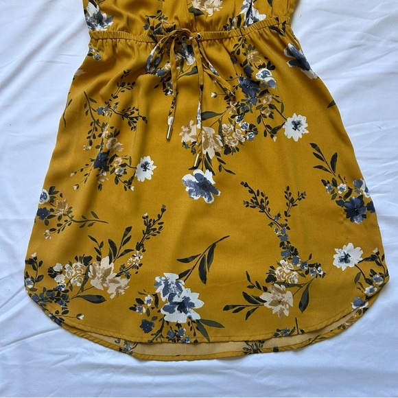 DYNAMITE Floral Yellow Flowy Dress - Picture 3 of 5